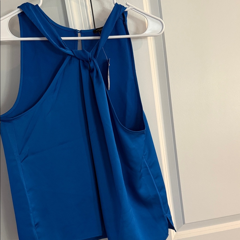 Elegant Blue Sleeveless Top - medium